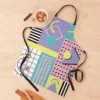 Memphis Pattern 25 - Retro 90s / 80s Apron Art Women Kitchen'S for kitchen useful Apron