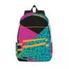 Memphis Pattern 21 - Retro 90s 80s Simple and stylish backpack Canvas backpack Backpacks for women