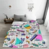 Funky 80s Eighties Memphis Pattern Design Blanket Flannel Sofa Throw Blankets for Couch Bedding Outdoor Throws Bedspread Quilt